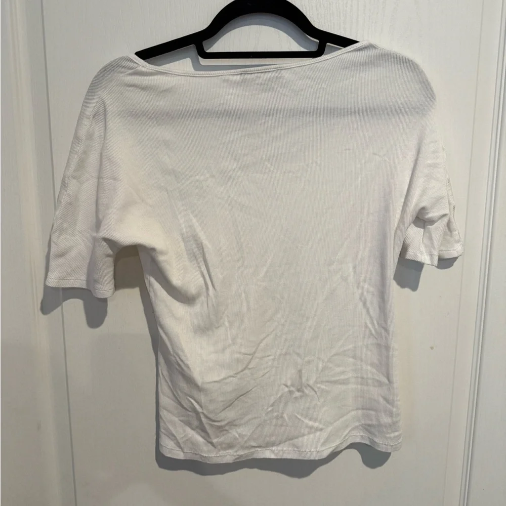 Zara white Short Sleeve Tee - Picture 3 of 3